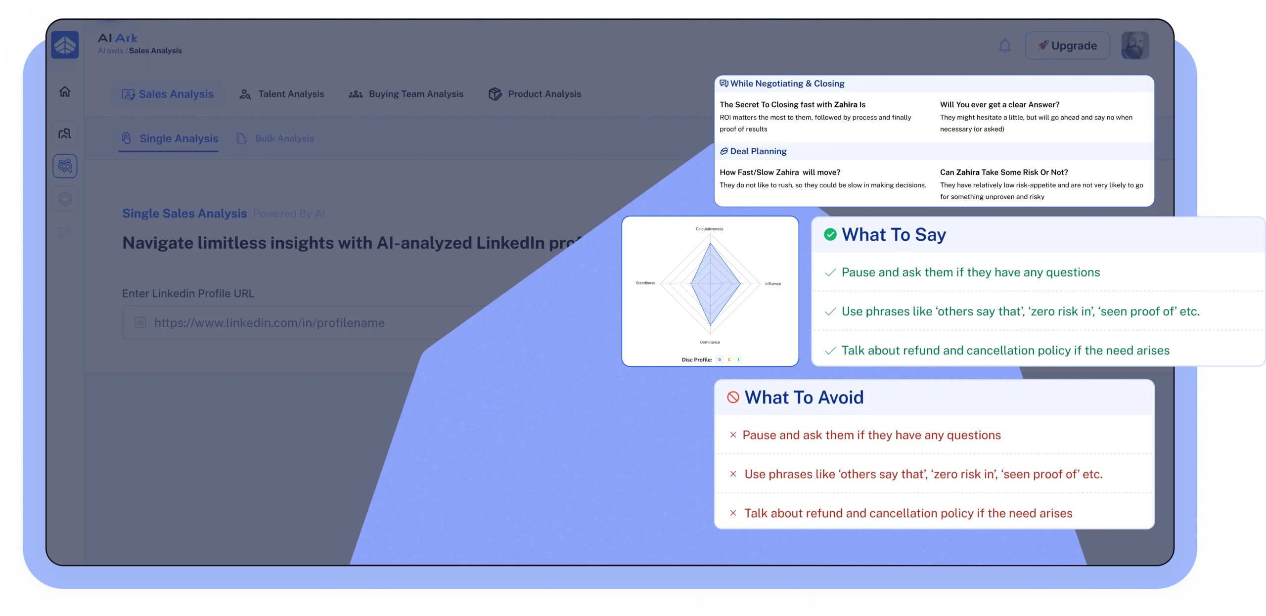 AI Ark for Sales Teams Main Overview