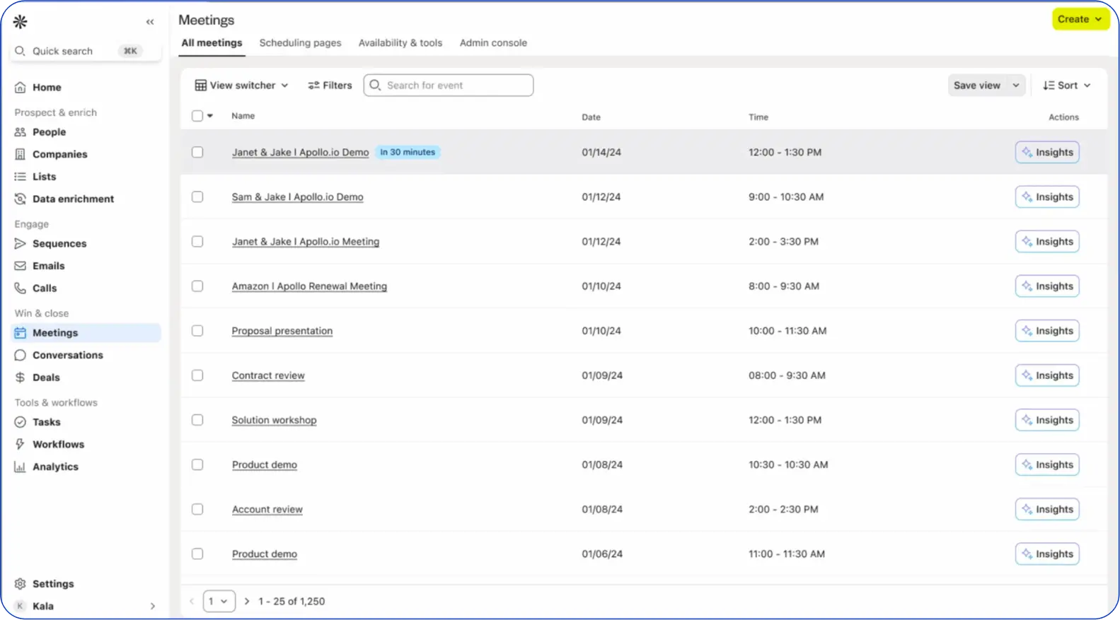 Top 7 B2B Email List Providers : Apollo.io